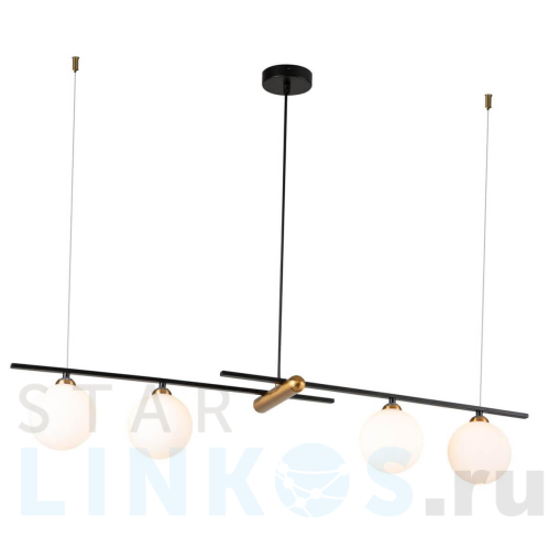 Купить Подвесная люстра Indigo Opaco 11015/4P Black V000153 за 25 670 руб. в Туле Купить с доставкой Подвесная люстра Indigo Opaco 11015/4P Black V000153 в Туле