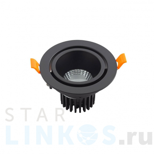 Купить с доставкой Встраиваемый светодиодный светильник Denkirs DK4000-BK в Туле