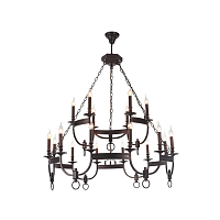 Купить Подвесная люстра Crystal Lux Suerte Brown SP12+6 в Туле