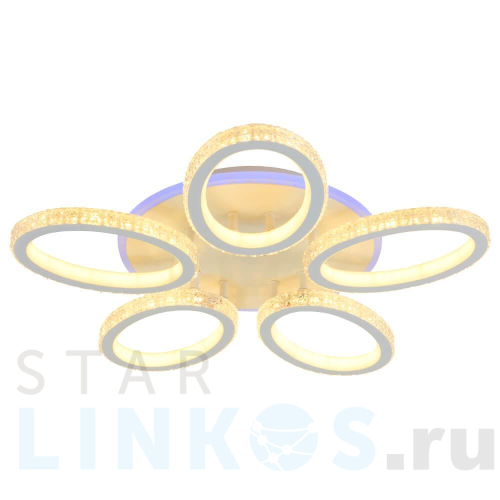 Купить Потолочная светодиодная люстра Profit Light 8033/5 WHT за 7 259 руб. в Туле Купить с доставкой Потолочная светодиодная люстра Profit Light 8033/5 WHT в Туле