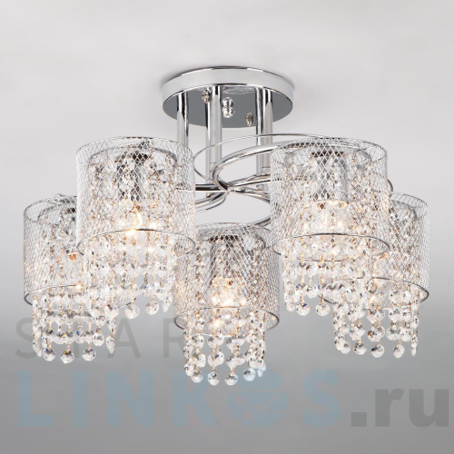 Купить Потолочный светильник Eurosvet 30137/5 хром за 9 050 руб. в Туле Купить с доставкой Потолочный светильник Eurosvet 30137/5 хром в Туле