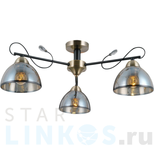 Купить Потолочная люстра Illumico IL0251-3CSQ-79 BK AB за 4 700 руб. в Туле Купить с доставкой Потолочная люстра Illumico IL0251-3CSQ-79 BK AB в Туле