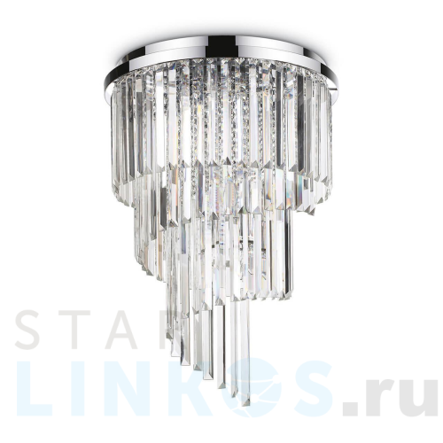 Купить Потолочная люстра Ideal Lux Carlton PL12 Cromo 168937 за 135 720 руб. в Туле Купить с доставкой Потолочная люстра Ideal Lux Carlton PL12 Cromo 168937 в Туле