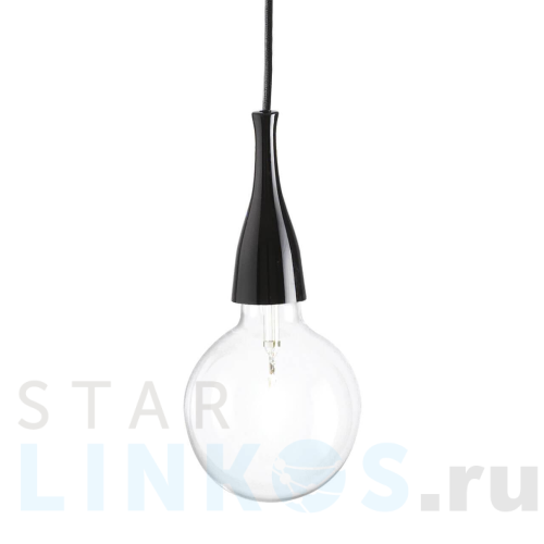 Купить Подвесной светильник Ideal Lux Minimal SP1 Nero 009407 за 12 360 руб. в Туле Купить с доставкой Подвесной светильник Ideal Lux Minimal SP1 Nero 009407 в Туле