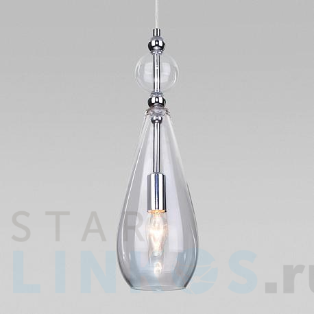 Купить Подвесной светильник Eurosvet Ilario 50202/1 прозрачный за 7 710 руб. в Туле фото 2 Купить с доставкой Подвесной светильник Eurosvet Ilario 50202/1 прозрачный в Туле фото 2