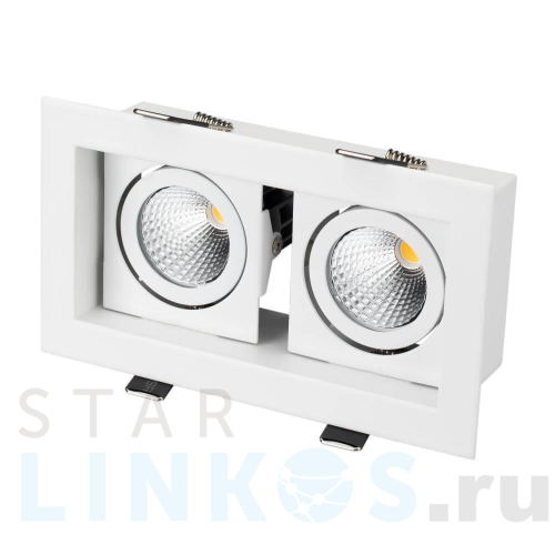 Купить с доставкой Встраиваемый светодиодный светильник Arlight CL-Kardan-S180x102-2x9W White 024128 в Туле