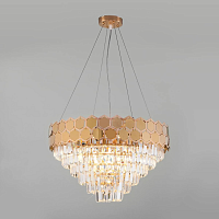 Купить Подвесная люстра Eurosvet Ariana 10124/8 золото/прозрачный хрусталь Strotskis Smart в Туле