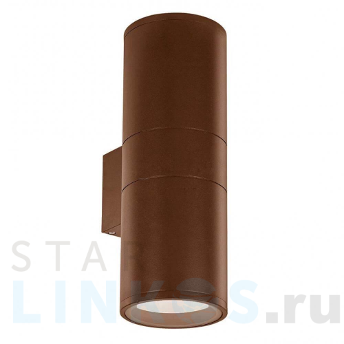 Купить с доставкой Уличный настенный светильник Ideal Lux Gun AP2 Big Coffee 163611 в Туле