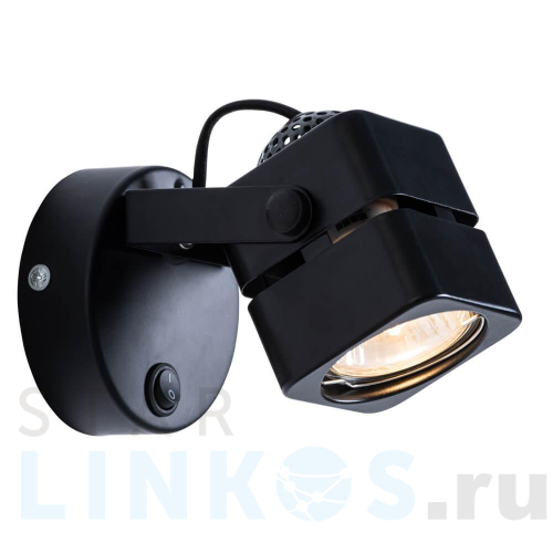 Купить Настенный светильник Arte Lamp A1315AP-1BK за 590 руб. в Туле Купить с доставкой Настенный светильник Arte Lamp A1315AP-1BK в Туле