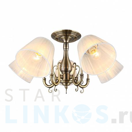 Купить Потолочная люстра Omnilux Leonessa OML-29117-05 за 6 940 руб. в Туле фото 2 Купить с доставкой Потолочная люстра Omnilux Leonessa OML-29117-05 в Туле фото 2