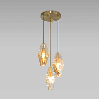 Купить Подвесная люстра Eurosvet Prism 50236/3 янтарный в Туле