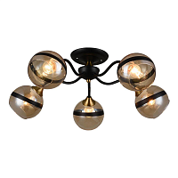 Купить Потолочная люстра IMEX MD.3595-5-S COFFEE+FGD в Туле