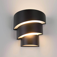 Купить Уличный настенный светодиодный светильник Elektrostandard 1535 Techno LED Helix черный a039955 в Туле