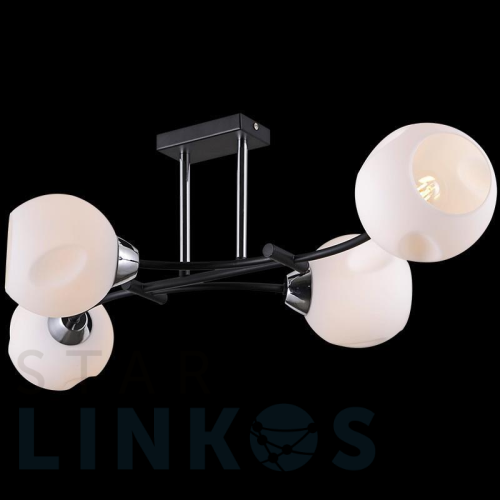 Купить Потолочная люстра Illumico IL9774-4CSQ-79 BK CR за 5 000 руб. в Туле Купить с доставкой Потолочная люстра Illumico IL9774-4CSQ-79 BK CR в Туле