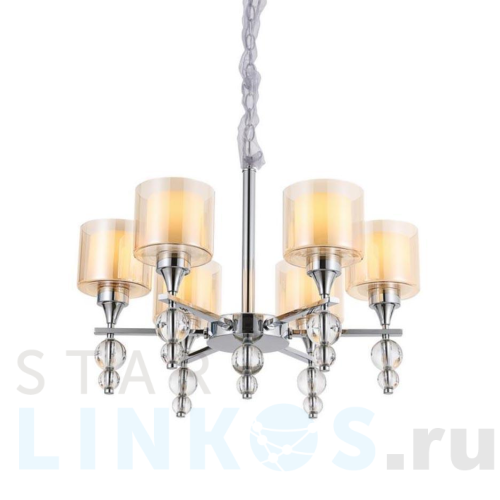 Купить Подвесная люстра Omnilux Aprica OML-70803-06 за 19 580 руб. в Туле Купить с доставкой Подвесная люстра Omnilux Aprica OML-70803-06 в Туле