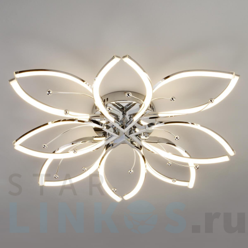 Купить с доставкой Потолочный светильник Eurosvet 90092/8 хром в Туле