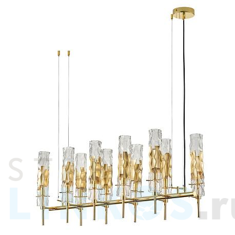 Купить Подвесная люстра Crystal Lux Primavera SP10 Gold за 55 900 руб. в Туле фото 2 Купить с доставкой Подвесная люстра Crystal Lux Primavera SP10 Gold в Туле фото 2