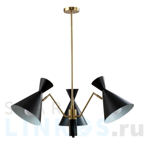 Купить с доставкой Подвесная люстра Crystal Lux Joven SP3 Gold/Black в Туле