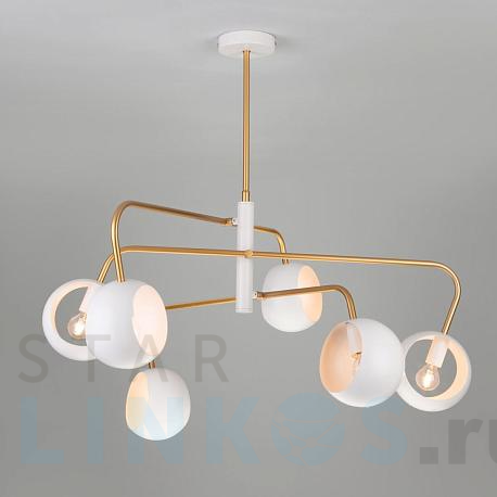 Купить Подвесной светильник Eurosvet 70055/6 белый за 17 900 руб. в Туле фото 2 Купить с доставкой Подвесной светильник Eurosvet 70055/6 белый в Туле фото 2