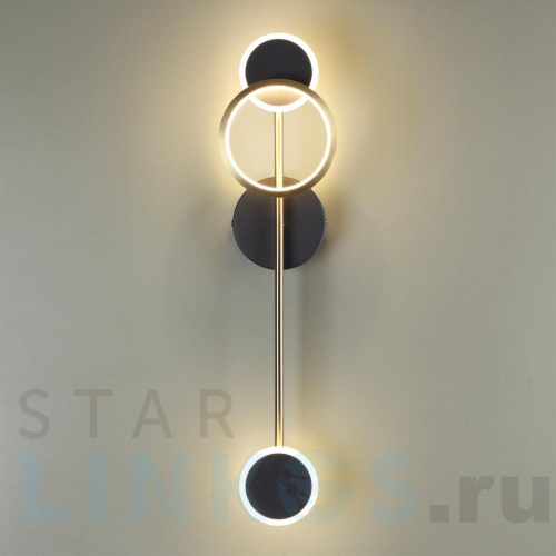 Купить с доставкой Настенный светодиодный светильник Odeon Light Midcent Denzel 4321/16WL в Туле фото 3