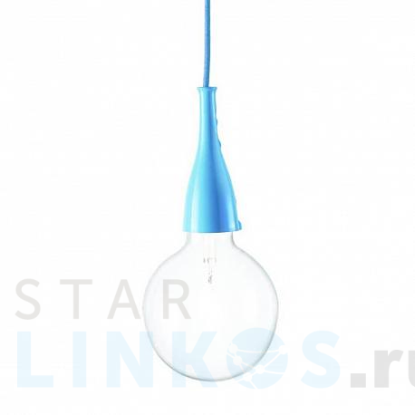 Купить Подвесной светильник Ideal Lux Minimal SP1 Azzurro 063614 за 7 880 руб. в Туле фото 2 Купить с доставкой Подвесной светильник Ideal Lux Minimal SP1 Azzurro 063614 в Туле фото 2