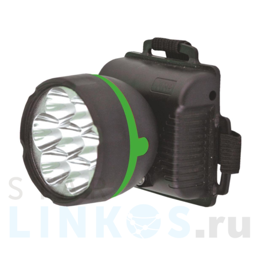 Купить с доставкой Налобный светодиодный фонарь Ultraflash Т от батареек 85х75 20 лм 909LED7 11782 в Туле