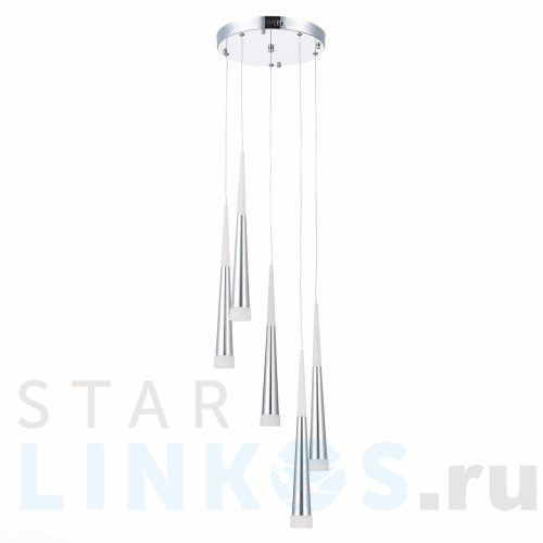 Купить с доставкой Подвесная светодиодная люстра Evoluce Orpelo SLE200113-05 в Туле