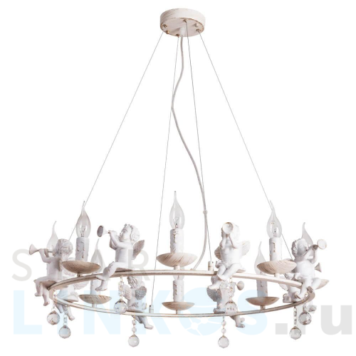 Купить Подвесная люстра Arte Lamp Amur A1133SP-8WG за 26 990 руб. в Туле Купить с доставкой Подвесная люстра Arte Lamp Amur A1133SP-8WG в Туле