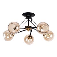 Купить Потолочная люстра IMEX MD.2840-5-S BK+CP в Туле