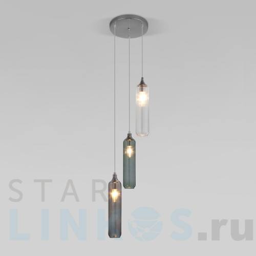 Купить Подвесная люстра Eurosvet Siesta 50252/3 хром за 20 000 руб. в Туле Купить с доставкой Подвесная люстра Eurosvet Siesta 50252/3 хром в Туле