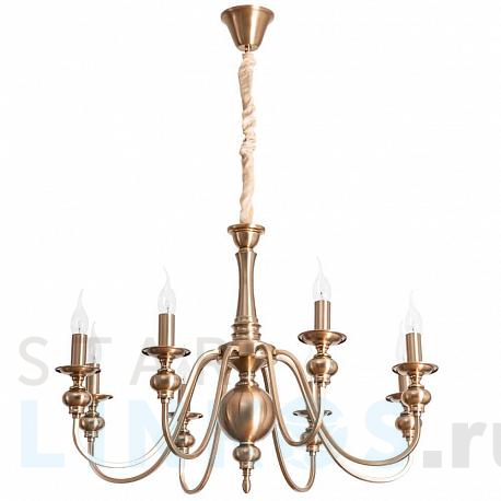 Купить Подвесная люстра Arte Lamp Passoni A6097LM-8PB за 16 990 руб. в Туле фото 2 Купить с доставкой Подвесная люстра Arte Lamp Passoni A6097LM-8PB в Туле фото 2