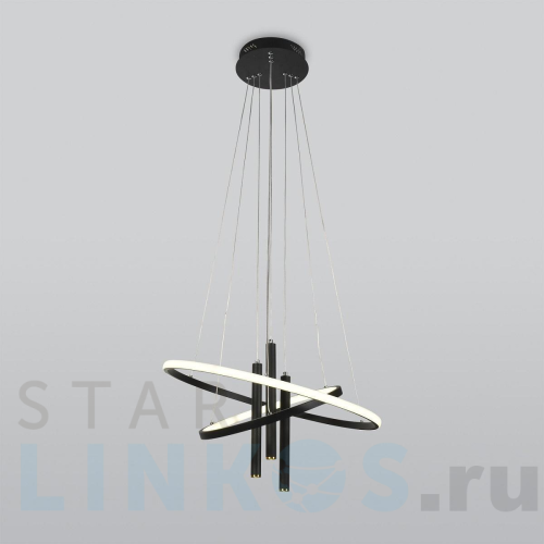 Купить Подвесной светодиодный светильник Eurosvet Stroke 90270/3 черный за 26 500 руб. в Туле Купить с доставкой Подвесной светодиодный светильник Eurosvet Stroke 90270/3 черный в Туле