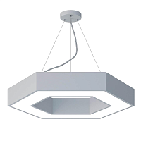 Купить Подвесной светодиодный cветильник Geometria ЭРА Hexagon SPO-123-W-40K-045 45Вт 4000К белый Б0050554 в Туле