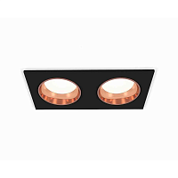 Купить Комплект встраиваемого светильника Ambrella light Techno Spot XC6526005 SBK/PPG черный песок/золото розовое полированное (C6526, N6114) в Туле
