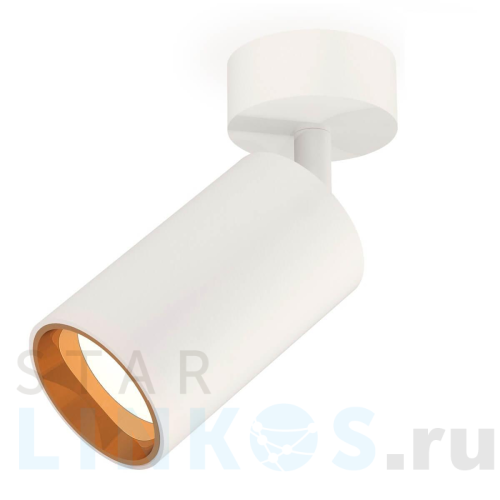 Купить с доставкой Комплект накладного поворотного светильника Ambrella light XM6322004 SWH/PYG белый песок/золото желтое полированное MR16 GU5.3 (A2202, C6322, N6113) в Туле