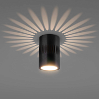 Купить Потолочный светодиодный светильник Elektrostandard DLS026 7W 4200К черный a052837 в Туле