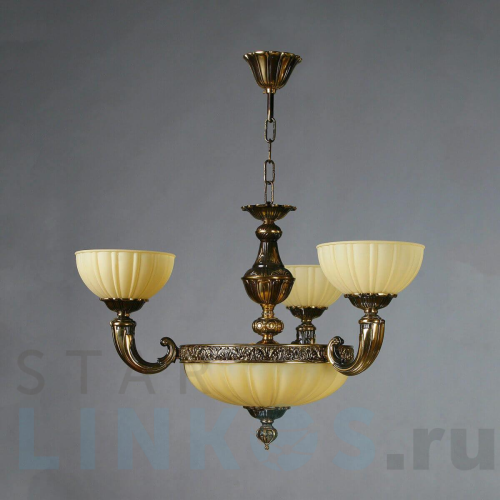 Купить Подвесная люстра Ambiente Lugo 8539/3 PB за 80 765 руб. в Туле Купить с доставкой Подвесная люстра Ambiente Lugo 8539/3 PB в Туле