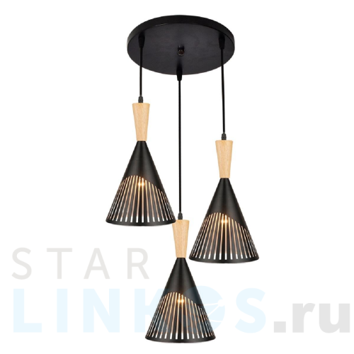 Купить с доставкой Подвесная люстра Seven Fires Adrien WD3603/3P-BK в Туле