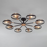 Купить Потолочная люстра Eurosvet Gallo 70121/8 черный в Туле