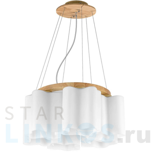 Купить Подвесная люстра Lightstar Nubi Legno 802165 за 56 465 руб. в Туле Купить с доставкой Подвесная люстра Lightstar Nubi Legno 802165 в Туле