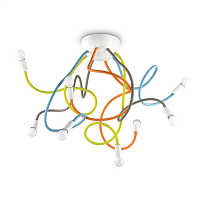 Купить Потолочная люстра Ideal Lux Multiflex PL8 Color 159010 в Туле