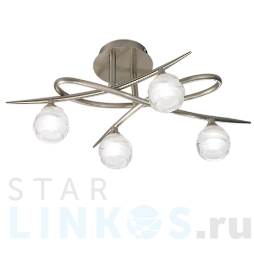 Купить Потолочная люстра Mantra Loop Satin Nickel 1813 за 38 980 руб. в Туле Купить с доставкой Потолочная люстра Mantra Loop Satin Nickel 1813 в Туле