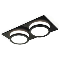 Купить Комплект встраиваемого светильника Ambrella light Techno Spot XC7636041 SBK/FR черный песок/белый матовый (C7636, N7121) в Туле