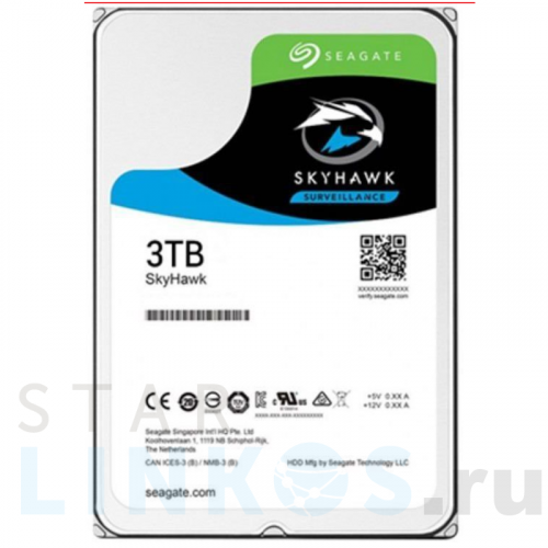 Купить 3.5" HDD 3 Тбайт Seagate SkyHawk ST3000VX009 за 9 760.79 руб. в Туле Купить с доставкой 3.5" HDD 3 Тбайт Seagate SkyHawk ST3000VX009 в Туле
