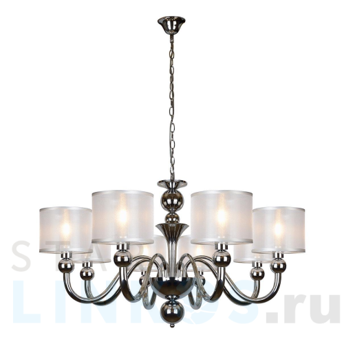 Купить Подвесная люстра iLamp Spring RM1690/8CR за 32 490 руб. в Туле Купить с доставкой Подвесная люстра iLamp Spring RM1690/8CR в Туле