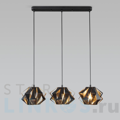Купить Подвесной светильник Eurosvet Moire 50137/3 черный за 15 400 руб. в Туле Купить с доставкой Подвесной светильник Eurosvet Moire 50137/3 черный в Туле