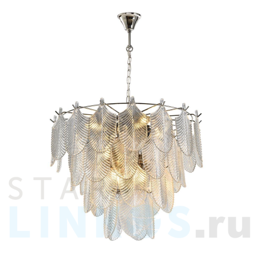 Купить Подвесная люстра iLamp Oro P2544-12 NIC за 52 790 руб. в Туле Купить с доставкой Подвесная люстра iLamp Oro P2544-12 NIC в Туле