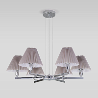 Купить Подвесная люстра Eurosvet Peony 60136/6 хром/серый в Туле