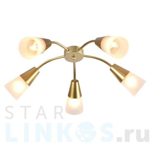 Купить с доставкой Потолочная люстра Escada Aquilegia 1100/5P Gold в Туле