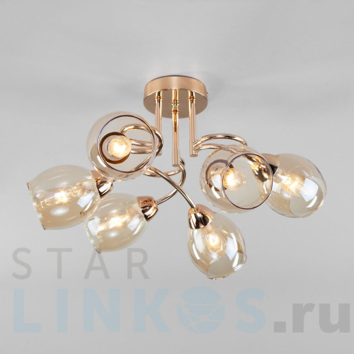 Купить Потолочная люстра Eurosvet Roselyn 30171/6 золото за 11 200 руб. в Туле Купить с доставкой Потолочная люстра Eurosvet Roselyn 30171/6 золото в Туле